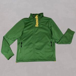 Bench Green Full Zip Jacket Softshell Athletic Track Jacket Men’s XL